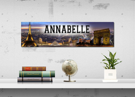Paris City - Personalized Name Poster, Customized Wall Art Banner, Frame Option - £14.38 GBP+