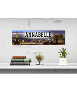 Paris City - Personalized Name Poster, Customized Wall Art Banner, Frame... - £14.38 GBP+
