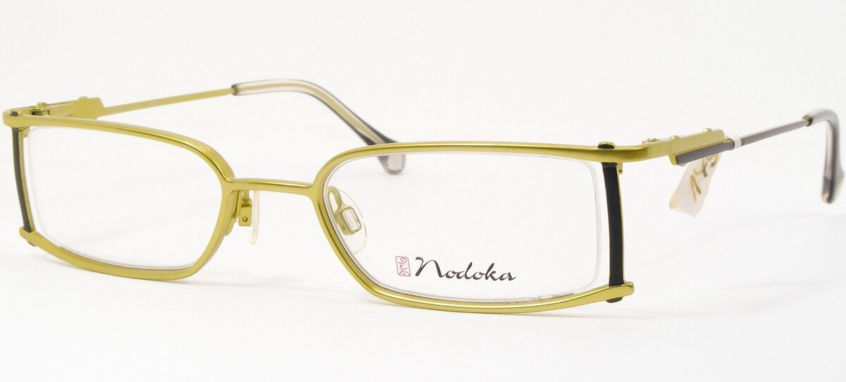 Nodoka Charmant ND10139 LN Lime /Black UNIQUE RARE EYEGLASSES FRAME 47-1... - $79.20
