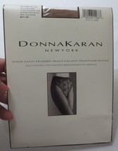 Donna Karan Tall Vintage Dk Bare Lace Control Top Pantyhose  Sheer Satin 226 - £11.78 GBP