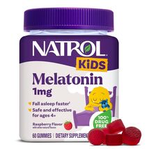 (3 Pack) Natrol Kids Melatonin Gummies 1mg, 60 Raspberry-Flavored Sleep ... - $27.71