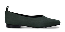 Ballerines véganes chaussures pour femme avec talon plat effet daim vert... - £82.27 GBP