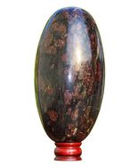 XL 270MM Red &amp; Black Garnet Astrophyllite Crystal Stone Healing Lingam S... - $1,011.33