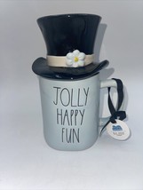Rae Dunn Frosty The Snowman Mug with Top Hat Lid Jolly Happy Fun NEW - £19.12 GBP
