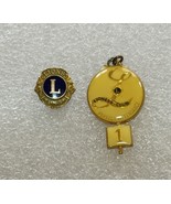 Vintage Lions Club 10K GF Pin-back Screw Back By Morgan’s Lioness Pendant - $50.07 CAD
