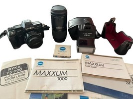Minolta Maxxum 7000AF 35mm SLR Film Camera with 28 AF lens &amp; 75-200 Lens... - £55.95 GBP