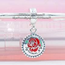Sterling Silver Exclusive Syracuse , NY Dangle Charm with Enamel Pendant Charm - £14.22 GBP