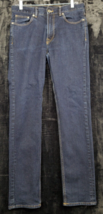 H&amp;M Jeans Men Size 32 Blue Denim Cotton 5-Pockets Design Flat Front Straight Leg - £12.88 GBP