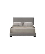 Leandros Queen Bed, Light Gray Fabric - $329.35 CAD