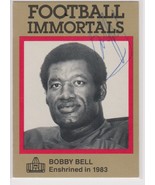Bobby Bell Signed Autographed Football Immortals HOF Football Card - Kan... - €12,93 EUR