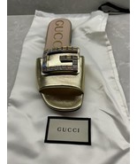 Gucci GG Monogram  Rhinestone Crystal Mules Heels Sandals Shoes Box Size... - $13,341.62 MXN