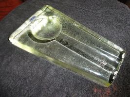 Comoy's Clear Heavy Glass Cigar Ashtray Italy image 2