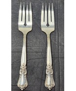 1950&#39;s 2 Silver Plate WM Rogers Oneida Sectional Valley Rose Salad Desse... - £13.82 GBP