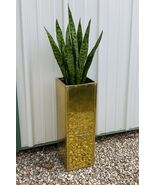 Vtg Brass Gold Tone Metal Trunk Chest Plant Stand Hollywood Regency Mid ... - $371.25