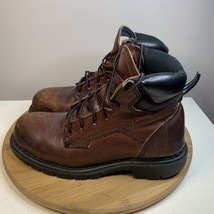 Red Wing 2326 Womens Size 7.5 D Brown Leather Steel Toe EH Work Boots Made USA - £39.56 GBP