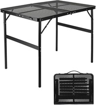 Camping Table 3Ft Grill Table Foldable Folding Table Picnic Portable Stand Mesh - $73.99