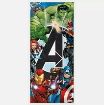Avenger Plastic Door Cover Poster Birthday Party Supplies 1 Per Package Marvel - £6.45 GBP