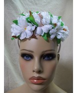 White Daisy Floral Headband Hippie Flower Fairy Free Spirit 70s Mother N... - $18.17 CAD