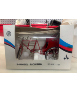 MYTEK METAL DIECAST 3 WHEEL RICKSHA PEDICAB BICYCLE 1/10 SCALE BRAND NEW - $39.59
