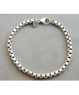 Authentic Sterling Tiffany &amp; Co. Venetian Link Bracelet 7 5/8&quot; Unisex EXC - $5,627.00 MXN