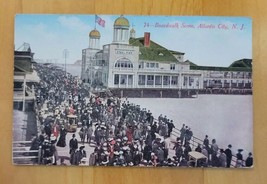 Boardwalk Scene, Atlantic City,N.J. - Hand Tinted Postcard - £3.81 GBP