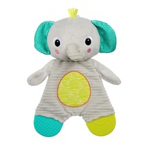 Bright Starts Elephant Snuggle &amp; Teething Security Blanket Lovey Nwt - £6.40 GBP