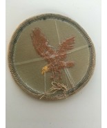 Boy Scout Patrol Patch Flying Eagle Round Vintage Tan Background Retired - £2.34 GBP