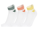 adidas Trefoil Ankle Socks 3 Pairs Unisex Sportswear Socks Lifestyle NWT... - $33.21