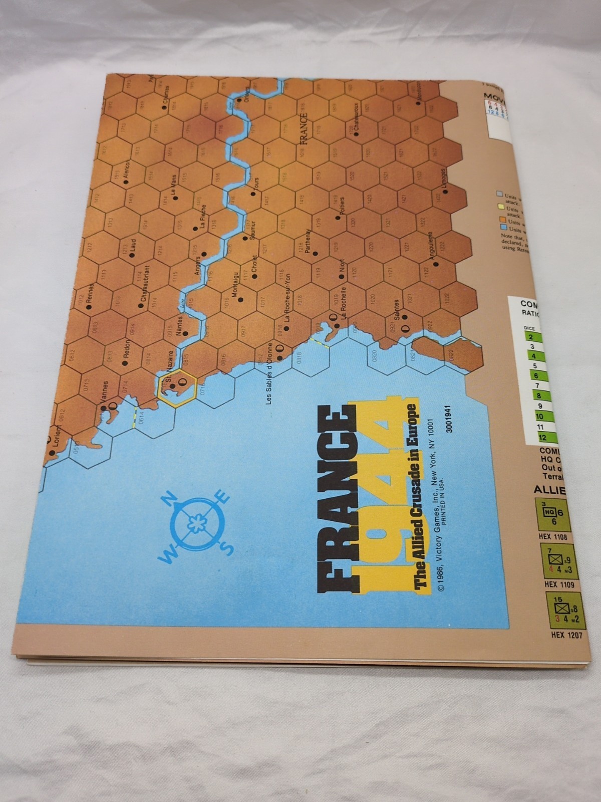 *Missing Rulebook* France 1944 The Allied Crusade In Europe Board Game Item image 6