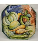 Majolica Santa Rosa Guanajuato Mexico Artisan Pottery Vegetable Plate Wa... - £38.06 GBP