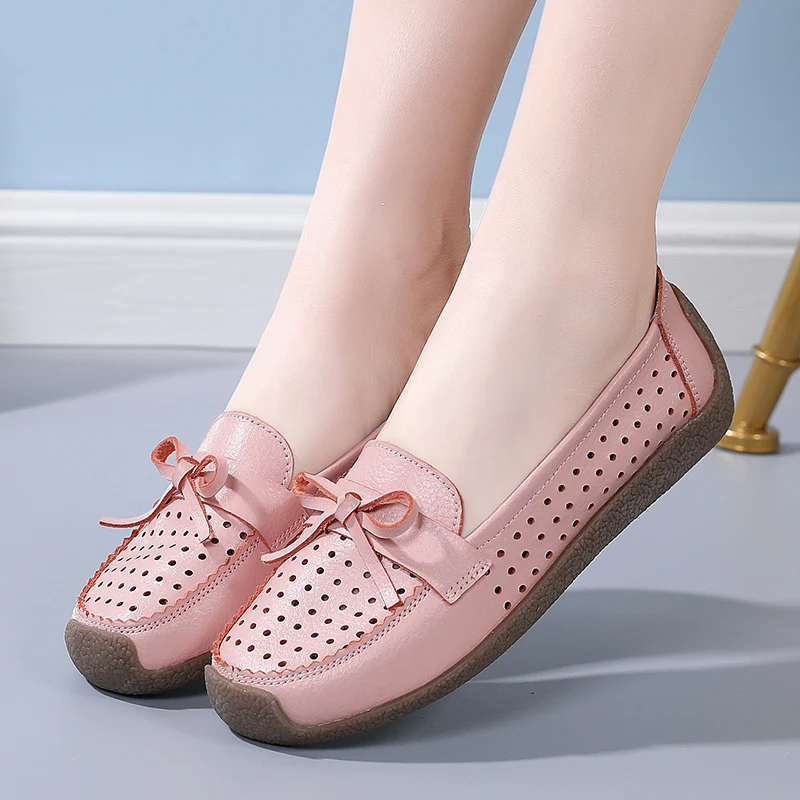 Women Flats Shoes slip on Woman Loafers Summer Fashion Sweet Flat Casual Shoes W - £64.10 GBP