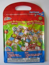 Grafix Travel Games Snakes &amp; Ladders Game Age 5+ Portable Zip Closure Handle New - £6.32 GBP