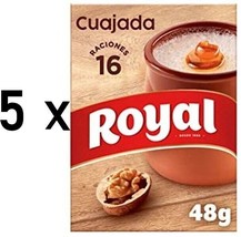 5 Boxes of Cuajada Royal 16 Servings Spanish Dessert Powder Bulk - £46.90 GBP