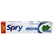Xlear Spry Dental Defense Toothpaste with Xylitol CoolMint Peppermint, 4 Oz - £8.48 GBP