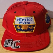 Mexico Extra Hecho Un Cabron Corona Funny Snapback Baseball Cap Hat ( Red ) - £11.93 GBP