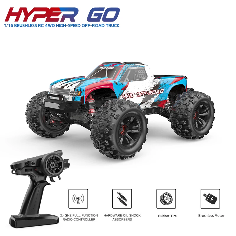 MJX Hyper Go 16208/16209/16210 Rc Car Brushless High-Speed 4WD Remote Control - £150.03 GBP+