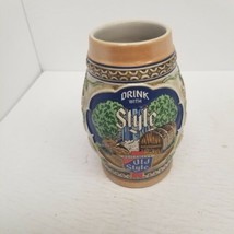 Vintage 1983 Old Style Ceramarte Beer Stein Mug, &quot;Drink With Style&quot; - £19.53 GBP