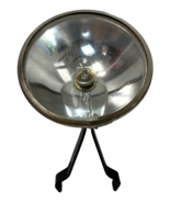 CAMERA SPOTLIGHT ~ CHORM &amp; BLACK W/CONNECTORS ON BACK~5&quot; X 5&quot; ROUND ~ RARE - $28.65 CAD