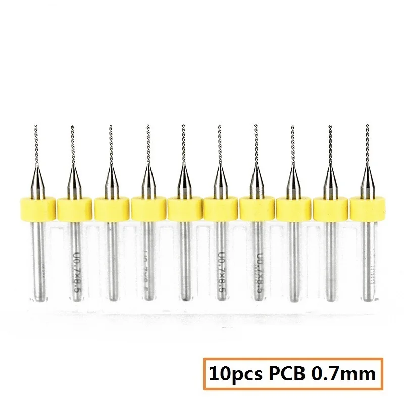 10pcs 0.6-1.5mm MiPCB Drill Bit For Drilling Printed Circuit d Hole Drilling Cut - £129.80 GBP
