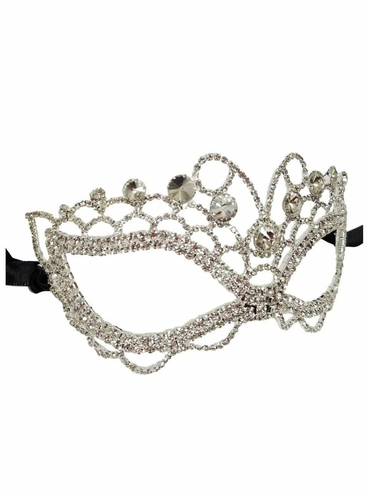 Full Crystal Rhinestone Butterfly Masquerade Venetian Mask - £30.08 GBP