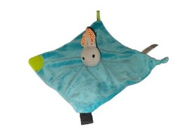 Marks and Spencer M&amp;S Rabbit Bunny Security Blanket Baby Lovey Plush Turquoise - £6.72 GBP