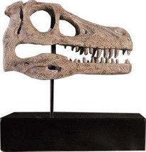 Raptor Dinosaur Skull Life Size Statue - £126.43 GBP