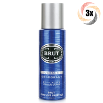 3x Sprays Brut Oceans Scent Deodorant Body Spray For Men | 200ml - $23.46