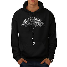 Wellcoda Umbrella Note Music Music Mens Hoodie,  Casual Hooded Sweatshirt - £25.37 GBP+