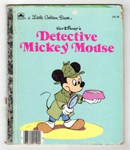 VINTAGE 1985 Golden Book Disney Detective Mickey Mouse - £11.83 GBP