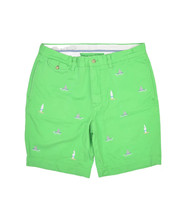Polo Ralph Lauren Bedford Chino Shorts Mens 33 Green Shark Fin Surf Naut... - $28.74