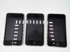 LOT OF 3 Apple iPod Touch 2nd Generation A1288 Black (16GB &amp; 32GB) - $38.70