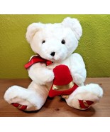 A&amp;A White Christmas Teddy Bear Red Bells Santa Plush Stuffed Animal Toy  - $534.47 MXN