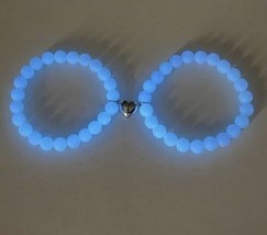 Magnetic 2 Piece couple / Friendship Bracelets - Glow in the Dark Bracelets - £14.90 GBP