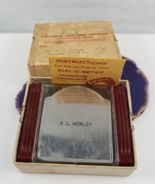 DIAL-O-METER Tape Measure Red Box R.L. Morley Measuring Calculator Adver... - $67.10 CAD